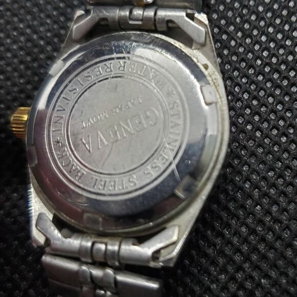 Geneva Superlative Chronometer Silver & Gold Watch - Picture 4 of 4